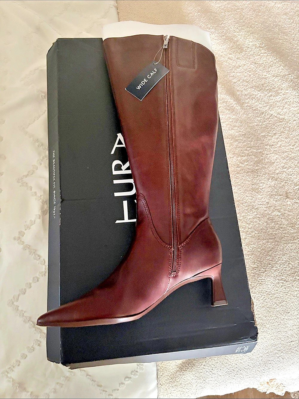 Naturalizer Deesha Wide Calf Knee High Boot Wide Calf Leather Knee-High Boots US
